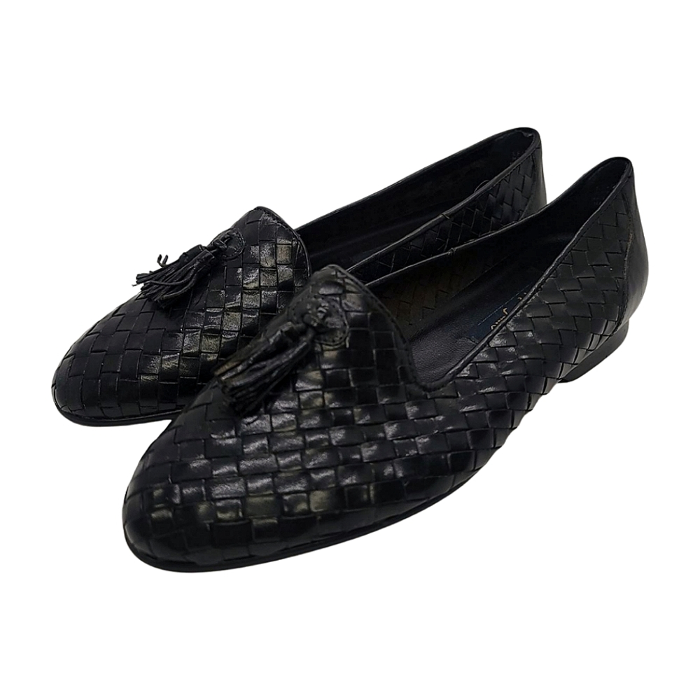 Pappagallo Black Woven Loafers